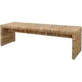 Kanza Bench in Natural Abaca